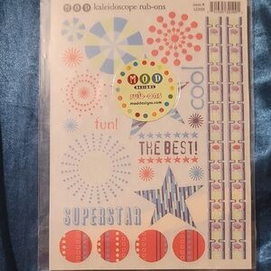 Kaleidoscope Rub-Ons - Multicolor